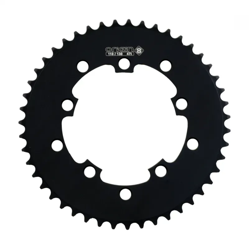 Origin8 10h 47t 110/130 1/8 Chainring in Black
