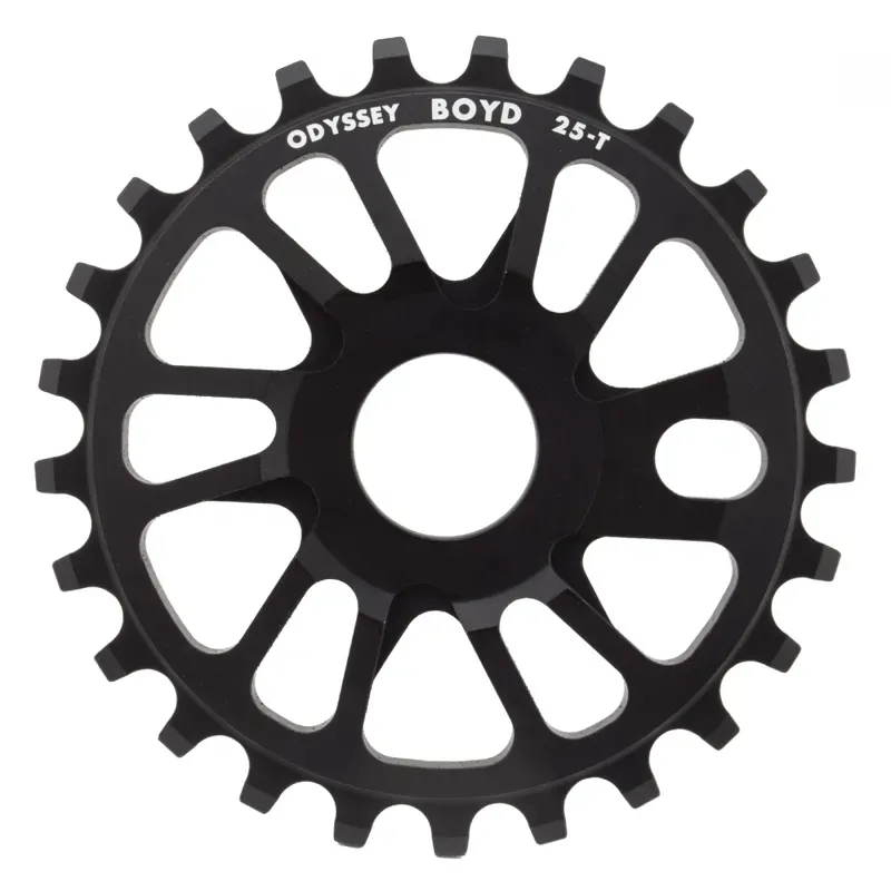 Odyssey Boyd 25T Signature Chainring in Black