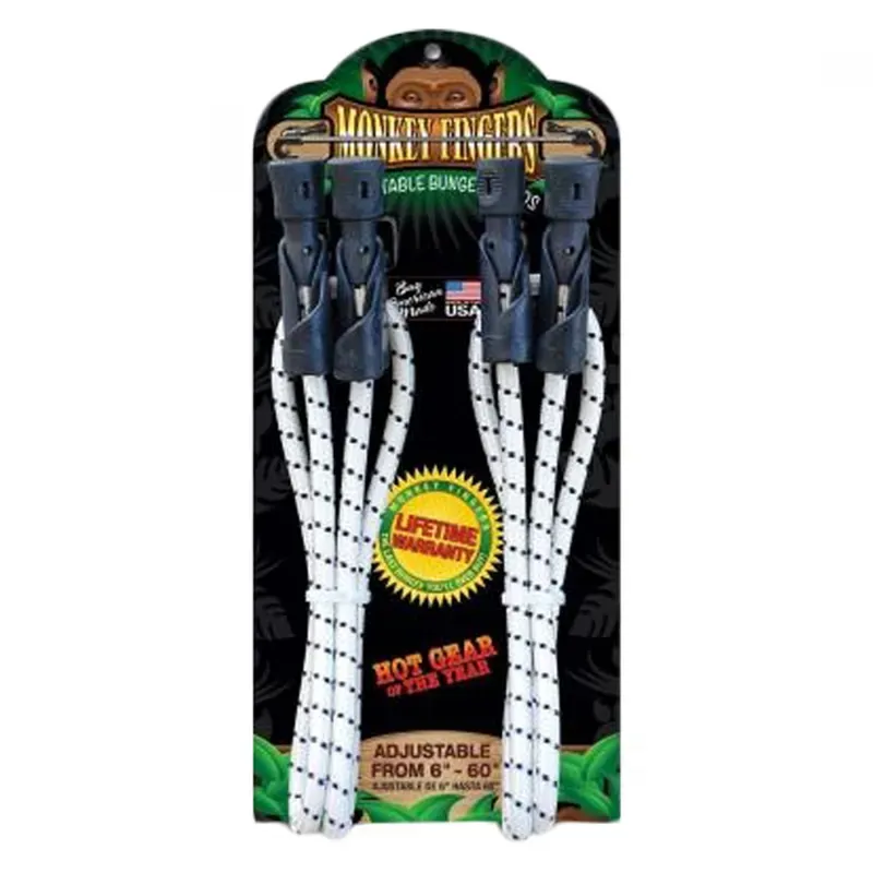 Monkey Fingers 6-60 inch Adjustable Bungee in Black