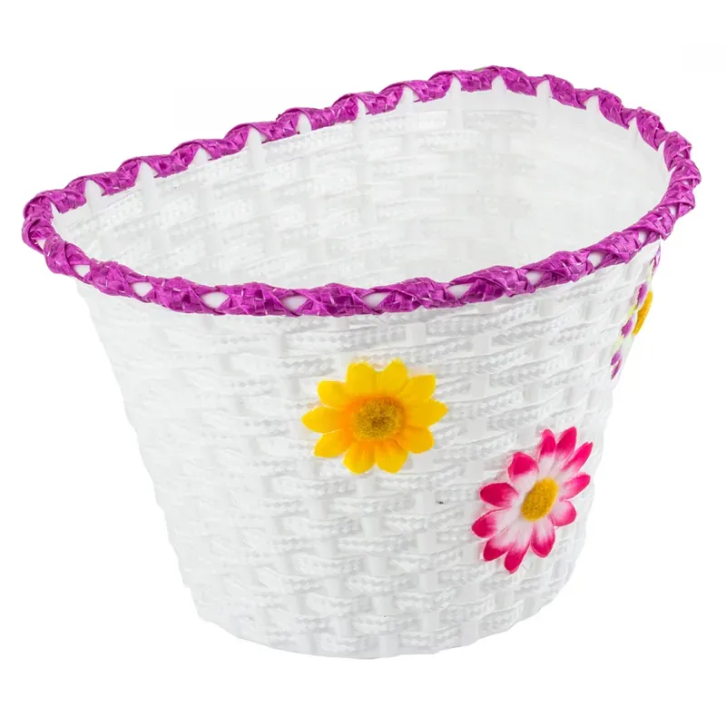 Sunlite 11x8x7.25 Front Plastic Weave Basket in White