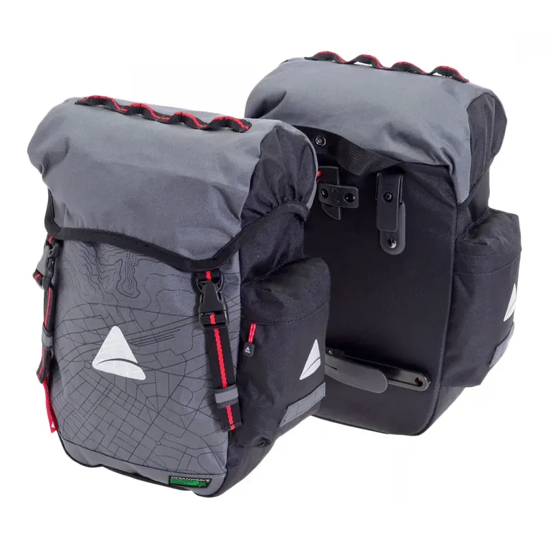 Axiom Seymour O-Weave 22+ Pannier Bag in Gray/Black
