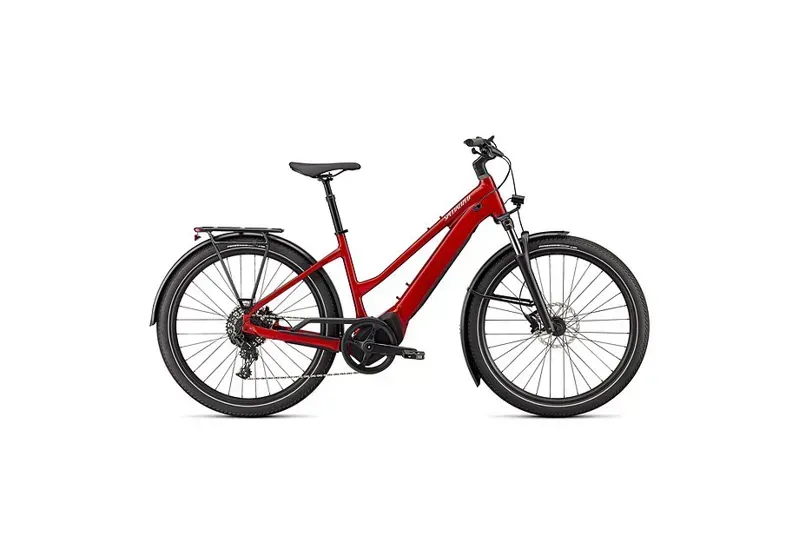 Specialized Turbo Vado 4.0 Step-Through E-City Bike In Red Tint/Silver Reflective