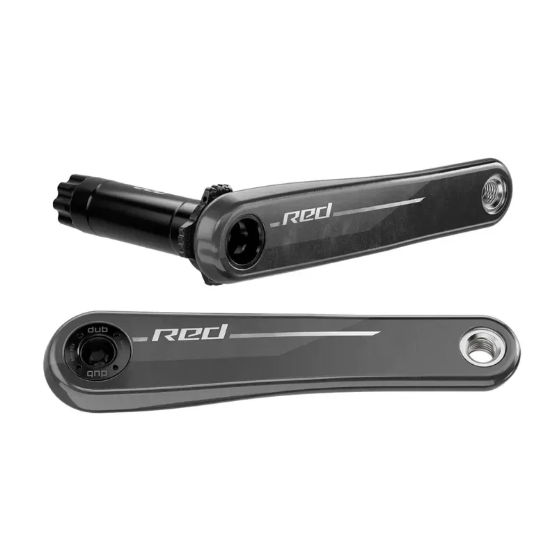 SRAM RED Crank Arm Assembly - 175mm 12-Speed 8-Bolt Direct Mount DUB Spindle Interface Natural Carbon E1 Natural Carbon