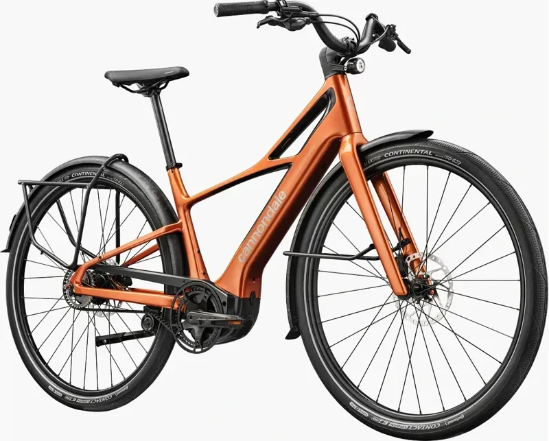 Cannondale FlyingV E-Hybrid Bike In Tiger Eye-1