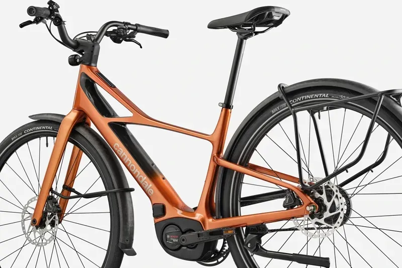 Cannondale FlyingV E-Hybrid Bike In Tiger Eye-2