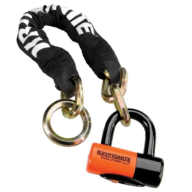 Kryptonite New York Cinch Ring 1275 Chain Lock w/EV Disk in Black