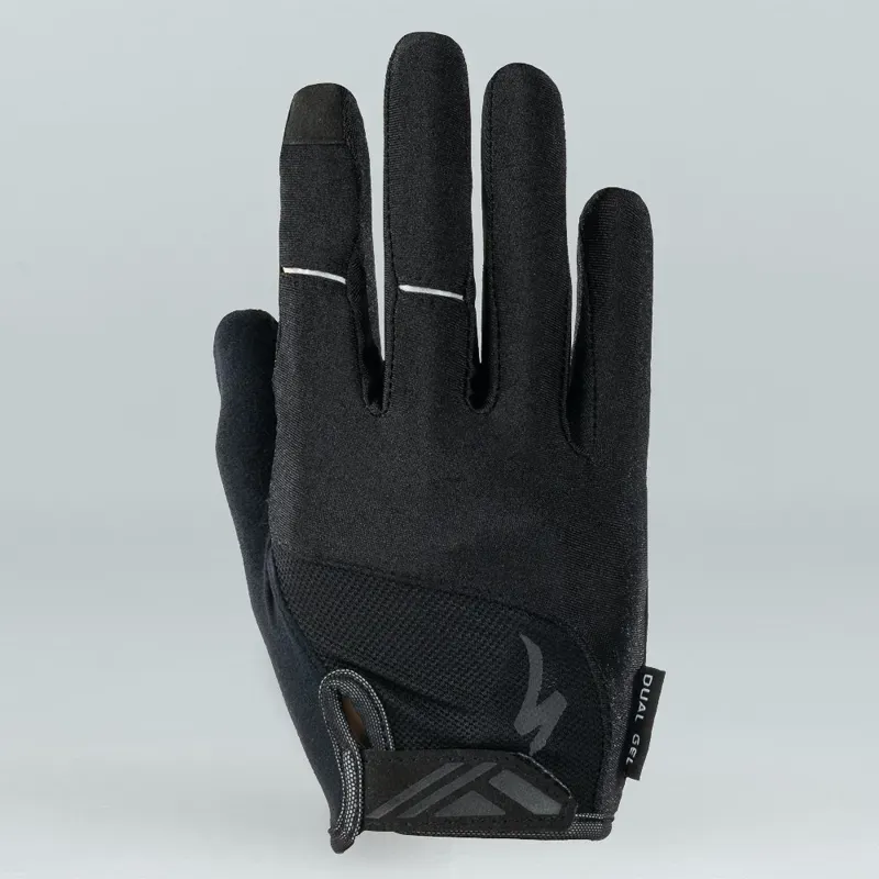Specialized Body Geometry Dual-Gel Long Finger Gloves in Black