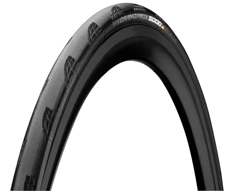 Continental Grand Prix 5000 Tire - 700 X 28 Clincher Folding Black BlackChili Vectran Breaker LazerGrip ACT Black 700 x 28-1