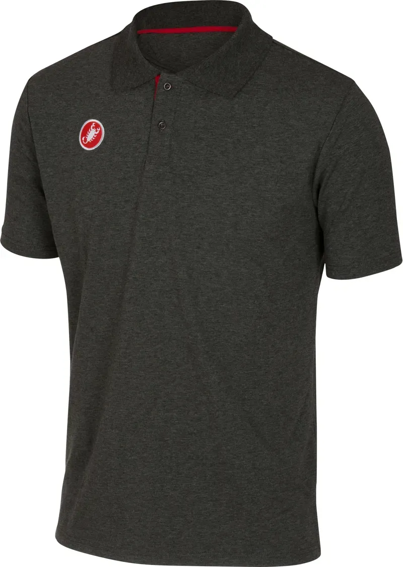 Castelli Race Day Mens Polo Shirt in Gray