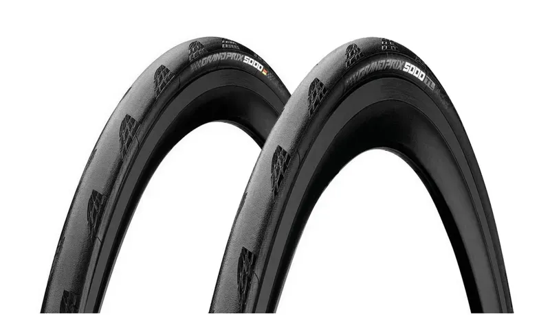 Continental Grand Prix 5000 Tire - 700 X 28 Clincher Folding Black BlackChili Vectran Breaker LazerGrip ACT Black 700 x 28