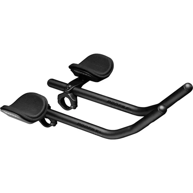 Profile Design Sonic Ergo 4525a Aluminum Aerobar: Long 400mm Extension Sonic Bracket Ergo Armrest Black