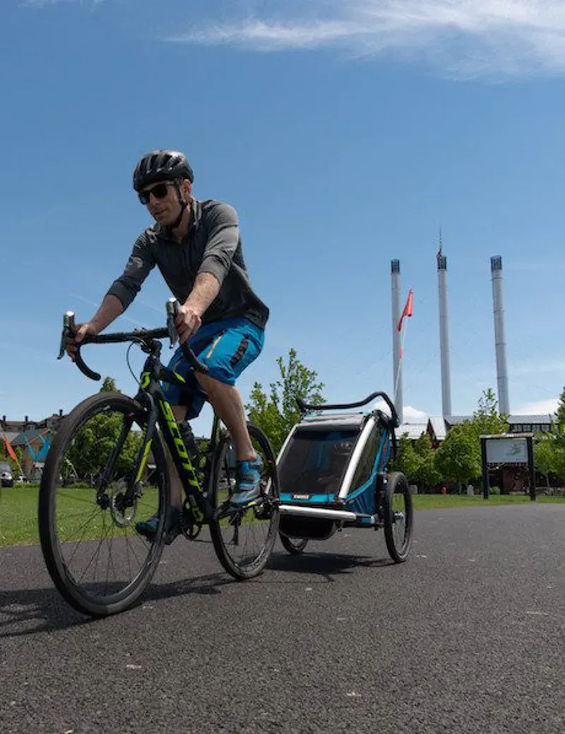 Robert Axle Project Kid Trailer 12mm 175/183mm Thru Axle in Black-2