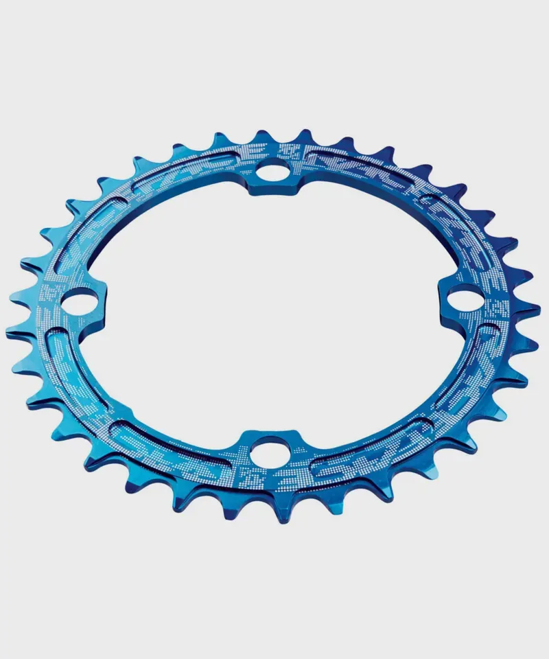 RaceFace Narrow Wide Chainring: 104mm BCD 32t Blue