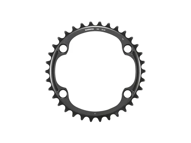 Shimano Dura-Ace FC-R9200 12-Speed Chainring - 52t Asymmetric 110 BCD Black NH Black