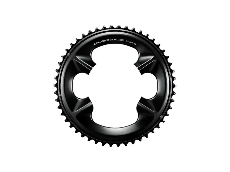 Shimano Dura-Ace FC-R9200 12-Speed Chainring - 52t Asymmetric 110 BCD Black NH Black-1