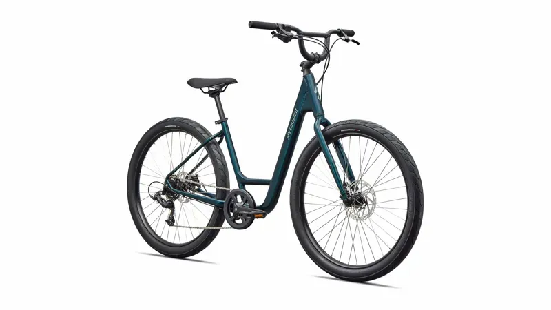 Specialized Roll 2.0 Low Entry Hybrid Bike in Gloss Emerald Metallic-1