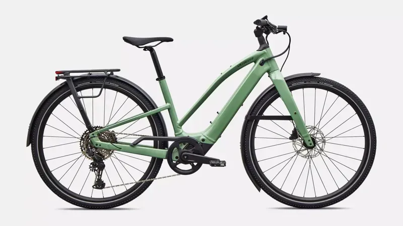 Specialized Turbo Vado SL 2 4.0 Step-Through eHybrid Bike in Gloss Pistachio