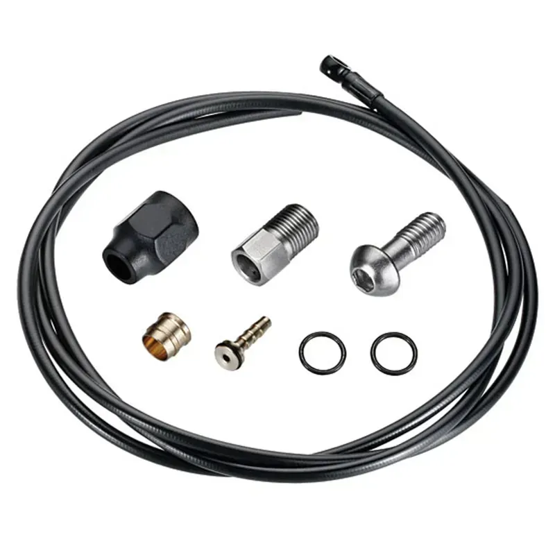 TRP 5.0/2000mm Hose Replacement Kit with Banjo in Black